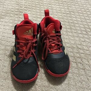 Boys adidas basketball shoes.  Hardly worn.  Size 2.5
